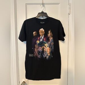 Ripple Junction Black Doctor Who Graphic T-Shirt Third Doctor Size Medium